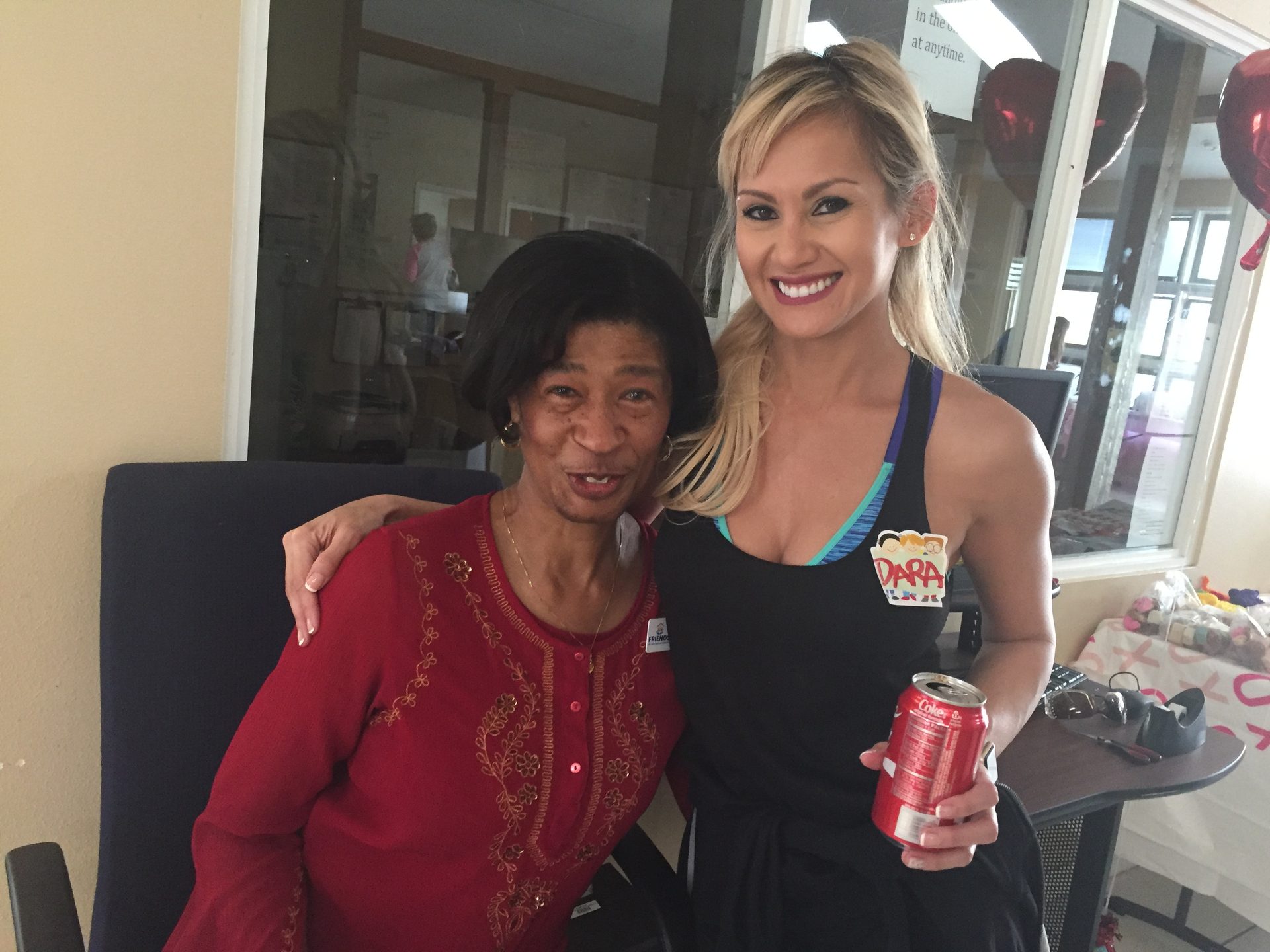 Two women smiling together at an iPrevail Foster Friends event in Central Florida